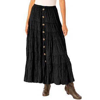 Woman Within Plus Size Petite Moleskin Skirt