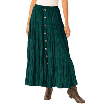 Woman Within Plus Size Petite Moleskin Skirt