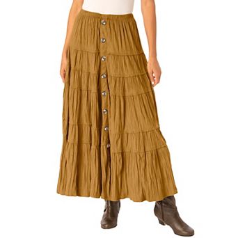 Woman Within Plus Size Petite Moleskin Skirt