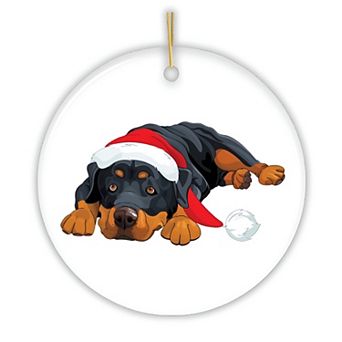 Rottweiler Christmas Ornament