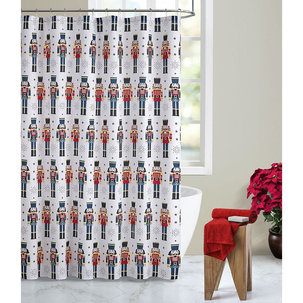 Nutcracker Pattern Print Bathroom Shower Curtain