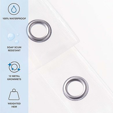 Host & Home PEVA Shower Curtain Liner (8G) 72x72 Transprt (2/Pack)