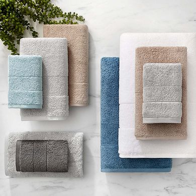 Aston & Arden Turkish Cotton Washcloths (8 Pack), 13x13, Ring Spun Cotton, Solid Color Options