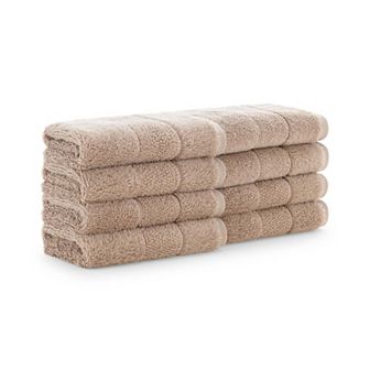 Aston & Arden Turkish Cotton Washcloths (8 Pack), 13x13, Ring Spun Cotton, Solid Color Options