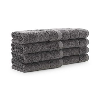 Aston & Arden Turkish Cotton Washcloths (8 Pack), 13x13, Ring Spun Cotton, Solid Color Options