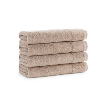 Aston & Arden Turkish Cotton Hand Towels (4 Pack), 18x32, Solid Color Options