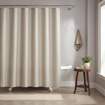 Host & Home Poly Shower Curtain Set 72x72 Damask Pattern