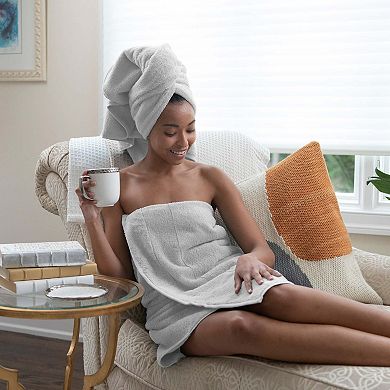 Aston & Arden Turkish Cotton Bath Towels (2 Pack), 30x60, Solid Color Options