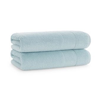 Aston & Arden Turkish Cotton Bath Towels (2 Pack), 30x60, Solid Color Options