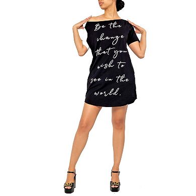 Be The Change Lux T-Shirt Dress
