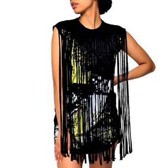 Unity Fringe Lux T-Shirt Dress