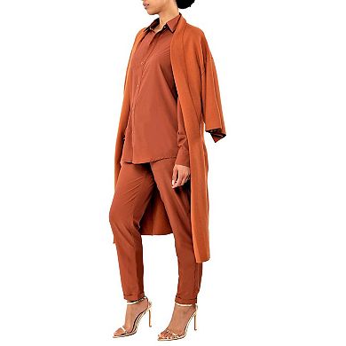 Buya Open Sweater Unisex Duster