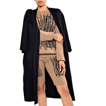 Buya Open Sweater Unisex Duster