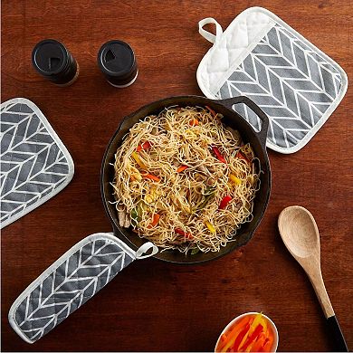 4-Pieces Bohemian Pot Holders and Hot Pads