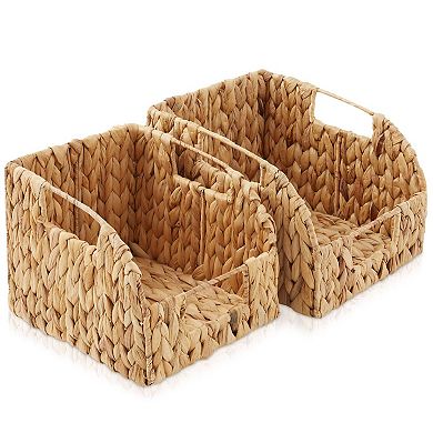 2-Pieces Hyacinth Pantry Baskets