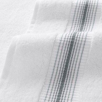 Aston & Arden Turkish Cotton Striped Bath Towels (2 Pack), 30x60