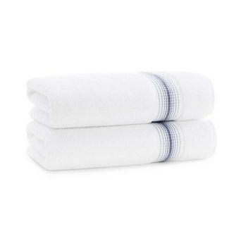 Aston & Arden Turkish Cotton Striped Bath Towels (2 Pack), 30x60