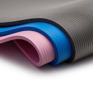 Sunny Health & Fitness Premium 1/2-Inch Extra Thick Exercise Yoga Mat Pink