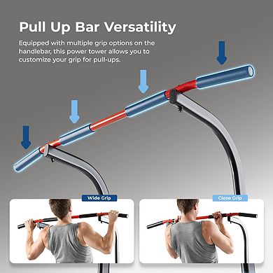 Sunny Health & Fitness Multi-Function Power Tower
