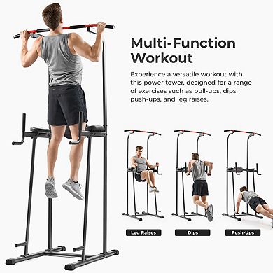 Sunny Health & Fitness Multi-Function Power Tower