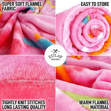 Zulay Glazed Donut Blanket Wrap for Kids & Babies - 36 Inch