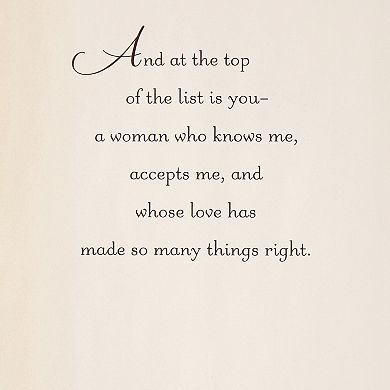 Hallmark Valentine's Day Card for Wife or Girlfriend - A Man Like Me