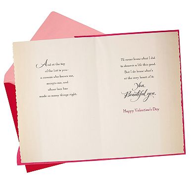 Hallmark Valentine's Day Card for Wife or Girlfriend - A Man Like Me