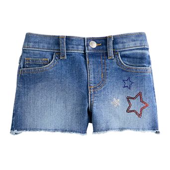 Toddler & Girls 4-12 Jumping Beans® Star-Embellished Denim Shorts
