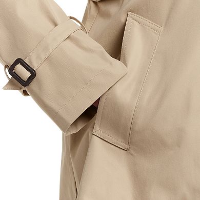 Plus Size Weathercast Double Breasted A-Line Trench Coat