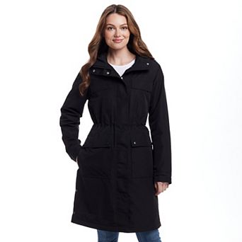 Women's Weathercast Utilitarian Hooded Rain Anorak Jacket