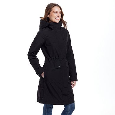 Women's Weathercast Utilitarian Hooded Rain Anorak Jacket