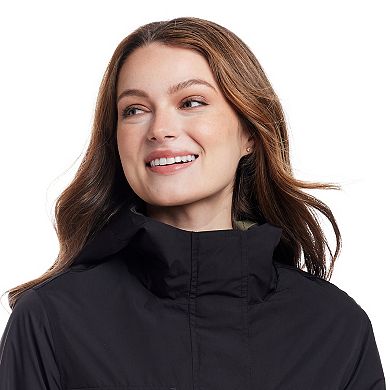 Women's Weathercast Utilitarian Hooded Rain Anorak Jacket