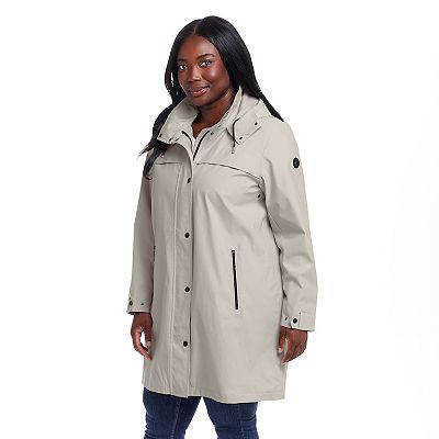 Plus Size Weathercast A-Line Rain Jacket