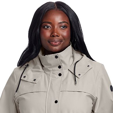 Plus Size Weathercast A-Line Rain Jacket