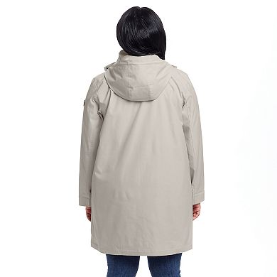 Plus Size Weathercast A-Line Rain Jacket