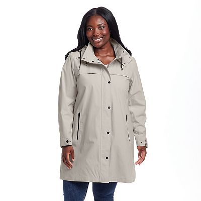 Plus Size Weathercast A-Line Rain Jacket