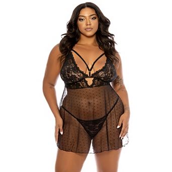 Plus Size Oh La La Cheri Aphrodite Babydoll 75-11578X