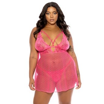 Plus Size Oh La La Cheri Aphrodite Babydoll 75-11578X