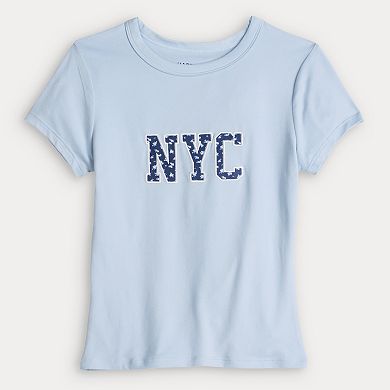 Juniors' Harper & Ivy Yummy Graphic Baby Tee