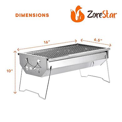 Zorestar Portable Folding Charcoal Grill