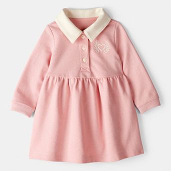 Baby Girl Carter's Polo Collared Cotton Dress