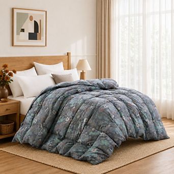 Unikome All Season Goose Down Comforter with Vintage Paisley Print