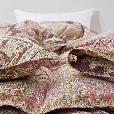 Unikome All Season Goose Down Comforter with Vintage Paisley Print