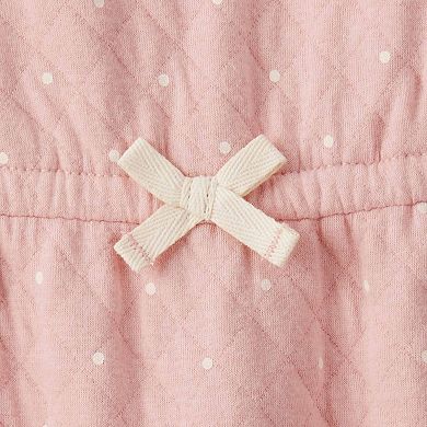 Baby Girl Carter's Long Sleeve Jumpsuit with Bow Detail
