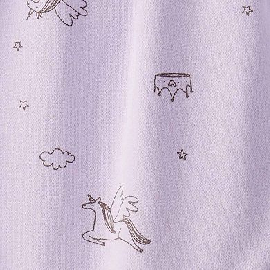 Baby Girl Carter's Unicorn Print Long Sleeve Jumpsuit