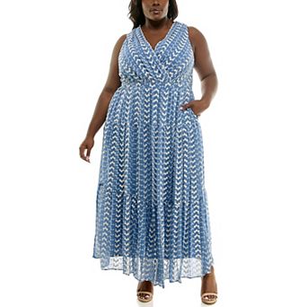 Plus Size Taylor Foldover V-Neck Tier Dress