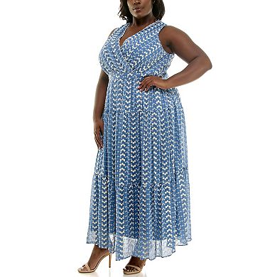 Plus Size Taylor Foldover V-Neck Tier Dress