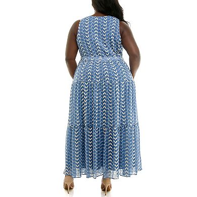 Plus Size Taylor Foldover V-Neck Tier Dress