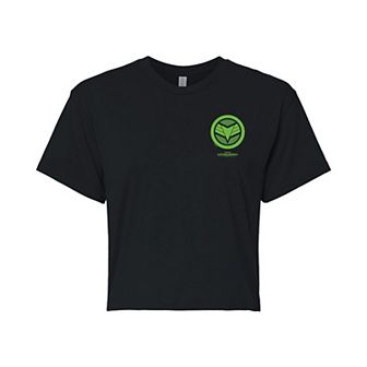 Juniors' Marvel Captain America: Brave New World Falcon Icon Cropped Tee