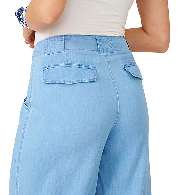 Women's Flint & Moss Utility Pocket Wide Leg Jeans